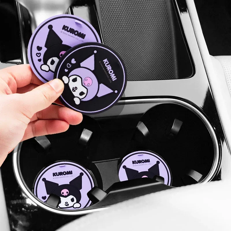 2Pcs Sanrio Kuromi Car Coaster - огляд і ціна Kawaii Tech Accessories