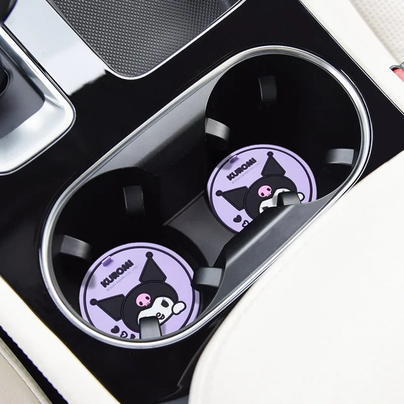2Pcs Sanrio Kuromi Car Coaster - огляд і ціна Kawaii Tech Accessories